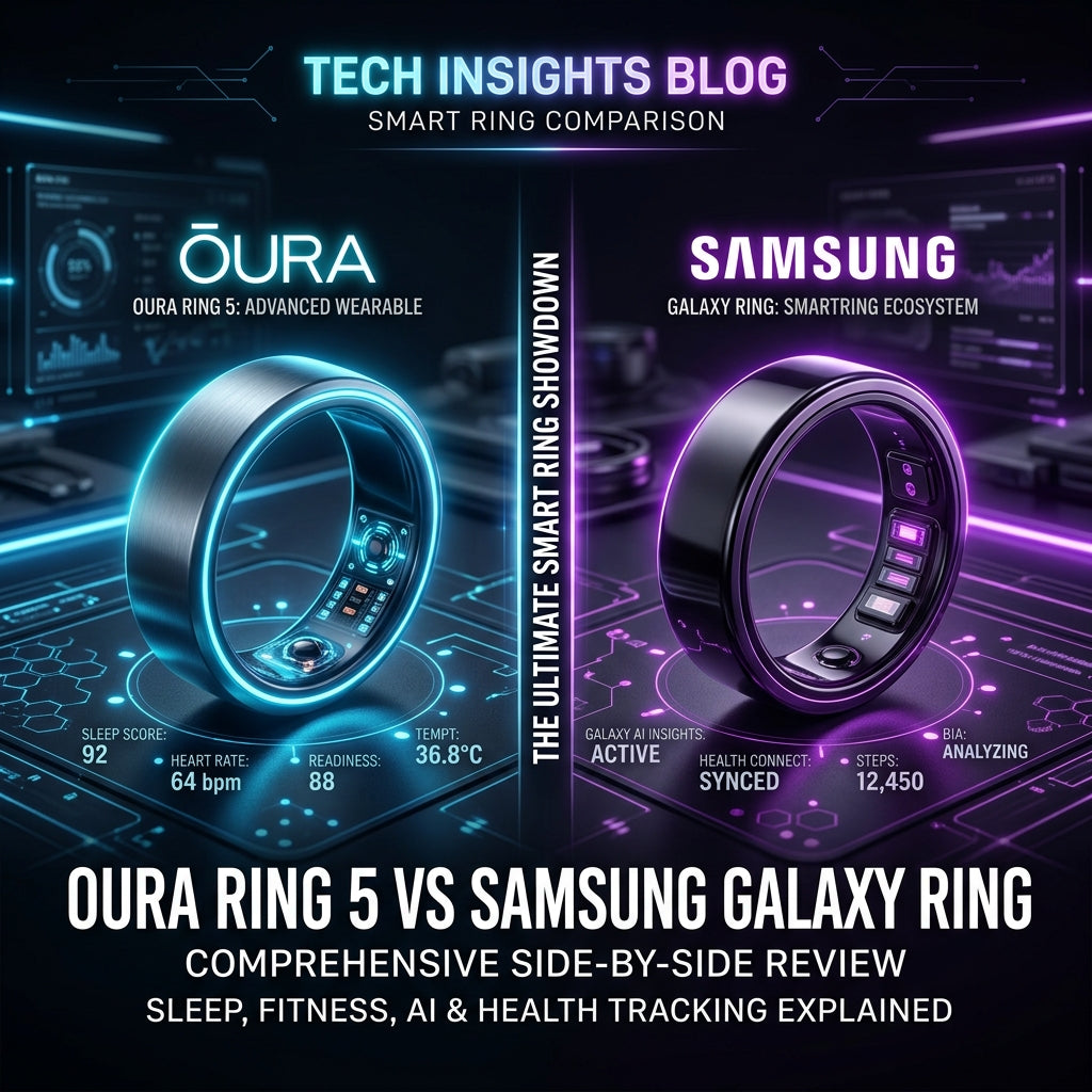 Oura Ring 5 vs. Samsung Galaxy Ring: ¿Cuál es el mejor anillo inteligente en 2026?