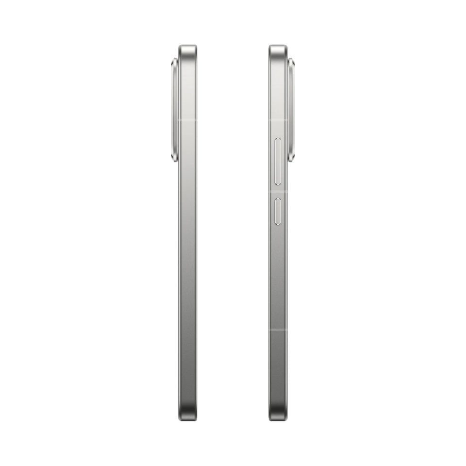Diseño elegante y bordes delgados del Xiaomi 15T Pro en color Titanio - Kmaron Digital
