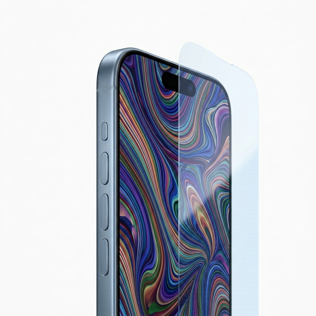 iPhone 17 - Azul Neblina (Detalle frontal en primer plano) - Kmaron Digital