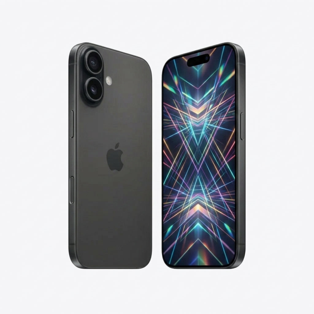 iPhone 17 - Negro (Tres ángulos de visualización del dispositivo) - Kmaron Digital