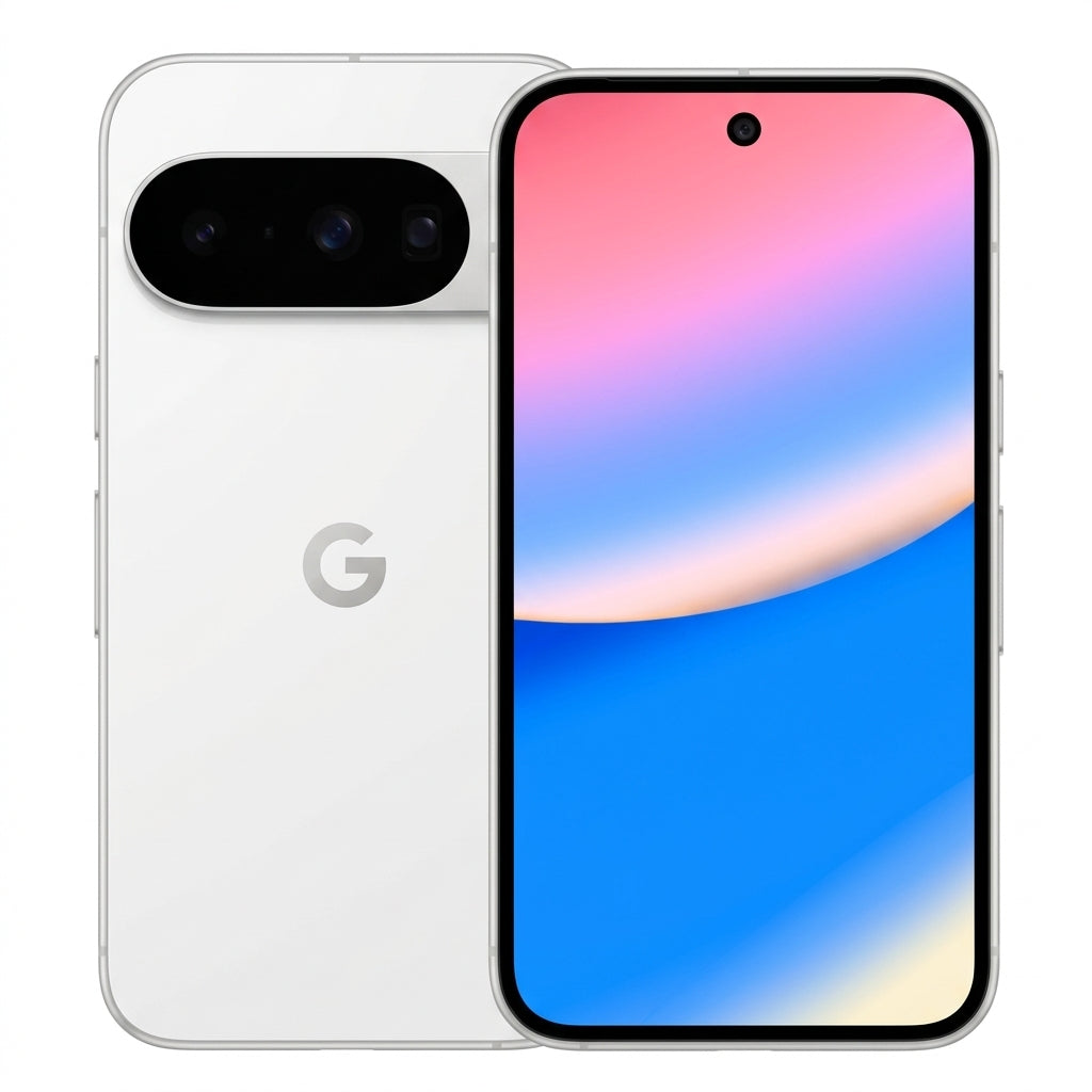 Google Pixel 10 - Glaciar (Detalle de diseño en primer plano) - Kmaron Digital