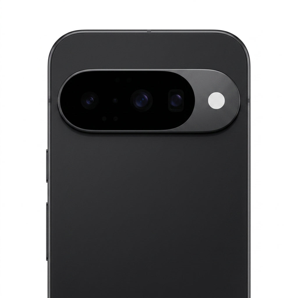 Google Pixel 10 - Obsidiana (Primer plano de la cámara trasera) - Kmaron Digital