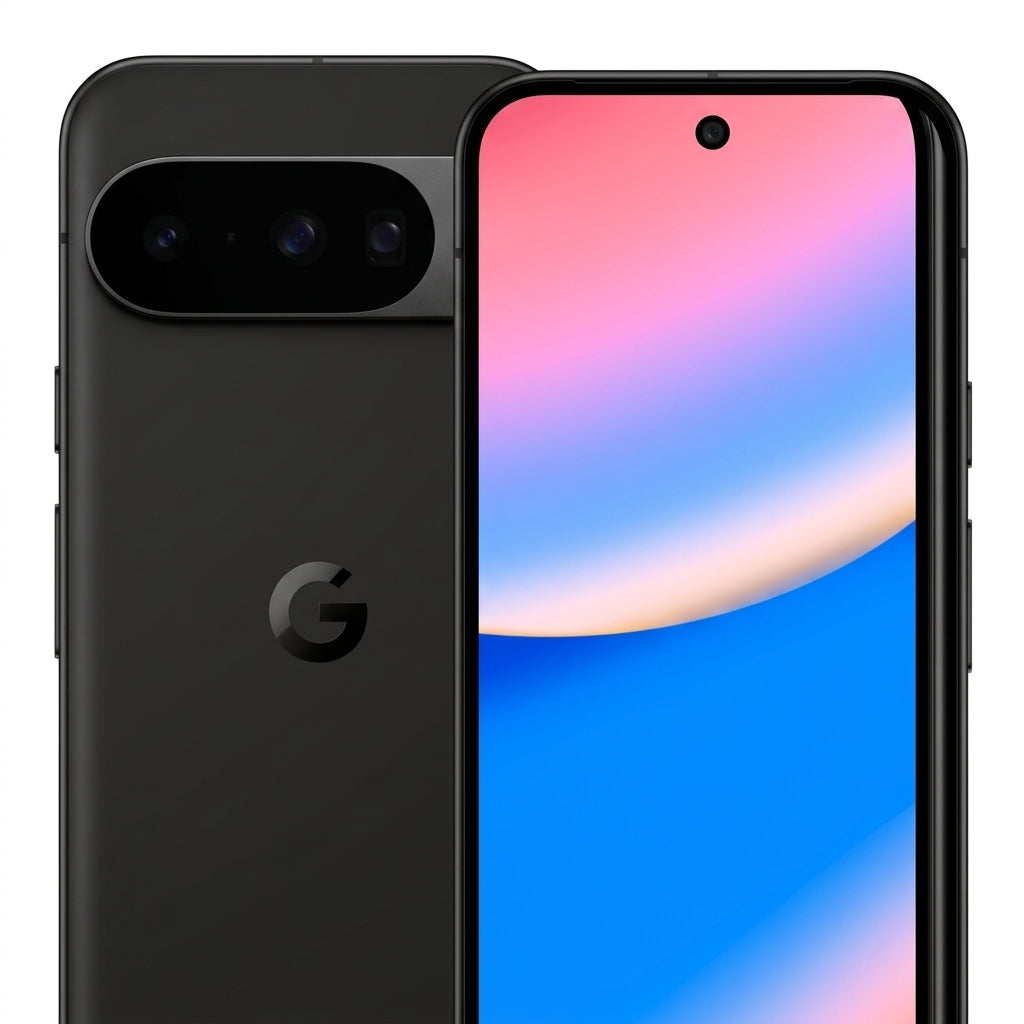 Google Pixel 10 - Obsidiana (Detalle de diseño en primer plano) - Kmaron Digital